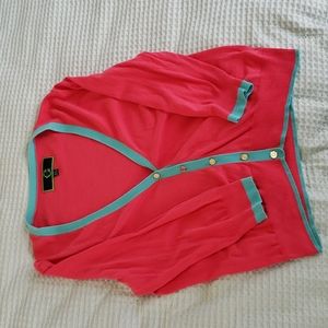 Preppy cardigan with gold buttons